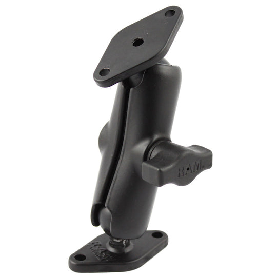 RAM Mount 1" Diameter Ball Mount w/2 Diamond Bases [RAM-B-102U] - Premium Surface Mount from RAM Mounting Systems - Just $30.49! Shop now at Brushy Creek Marine