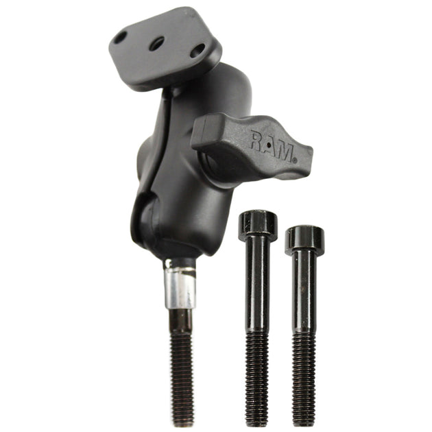 RAM Mount M8 Handlebar Short Base w/Diamond [RAM-B-186U-A] - Premium Motorcycle Mounts from RAM Mounting Systems - Just $32.49! Shop now at Brushy Creek Marine
