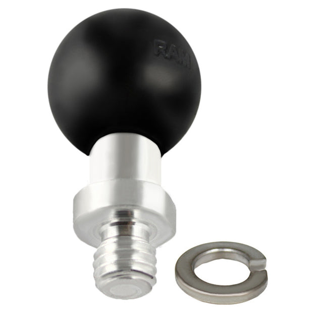 RAM Mount 1" Ball Connected to 3/8"-16 Threaded Post [RAM-B-236U] - Premium B Size from RAM Mounting Systems - Just $11.49! Shop now at Brushy Creek Marine