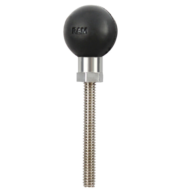RAM Mount 1/4"-20 x 2 1/4" Threaded Stud w/1" Ball [RAM-B-273U] - Premium B Size from RAM Mounting Systems - Just $10.99! Shop now at Brushy Creek Marine