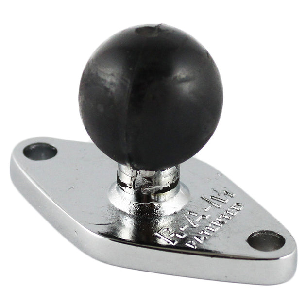 RAM Mount Chrome Diamond Base w/1" Ball [RAM-B-238CHU] - Premium B Size from RAM Mounting Systems - Just $26.49! Shop now at Brushy Creek Marine