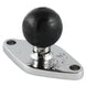RAM Mount Chrome Diamond Base w/1" Ball [RAM-B-238CHU] - Premium B Size from RAM Mounting Systems - Just $26.99! Shop now at Brushy Creek Marine
