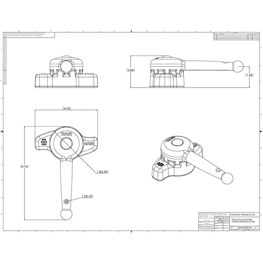 RAM Mount Handle Wrench f/"D" Size Ball Arms & Mounts [RAM-KNOB9HU] - Premium D Size from RAM Mounting Systems - Just $27.99! Shop now at Brushy Creek Marine