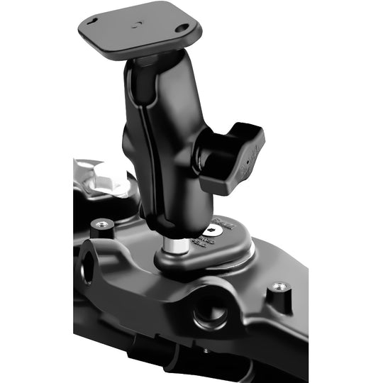 RAM Mount Fork Stem Motorcycle Base w/Double Socket Diamond [RAM-B-176U] - Premium Motorcycle Mounts from RAM Mounting Systems - Just $41.99! Shop now at Brushy Creek Marine