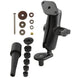 RAM Mount Fork Stem Motorcycle Base w/Double Socket Diamond [RAM-B-176U] - Premium Motorcycle Mounts from RAM Mounting Systems - Just $42.99! Shop now at Brushy Creek Marine