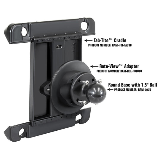 RAM Mount Roto-View Adapter Plate [RAM-HOL-ROTO1U] - Premium Tablet Mounts from RAM Mounting Systems - Just $23.49! Shop now at Brushy Creek Marine