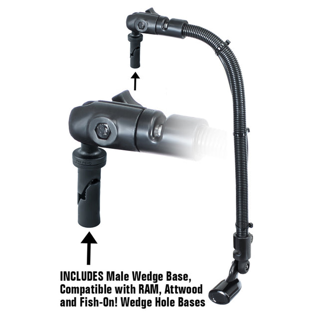RAM Mount Transducer Arm Mount w/1" Ball Wedge - Compatible w/Scotty/Hobie [RAM-B-316-18-TRA1-354] - Premium Kayak Mounts from RAM Mounting Systems - Just $66.99! Shop now at Brushy Creek Marine