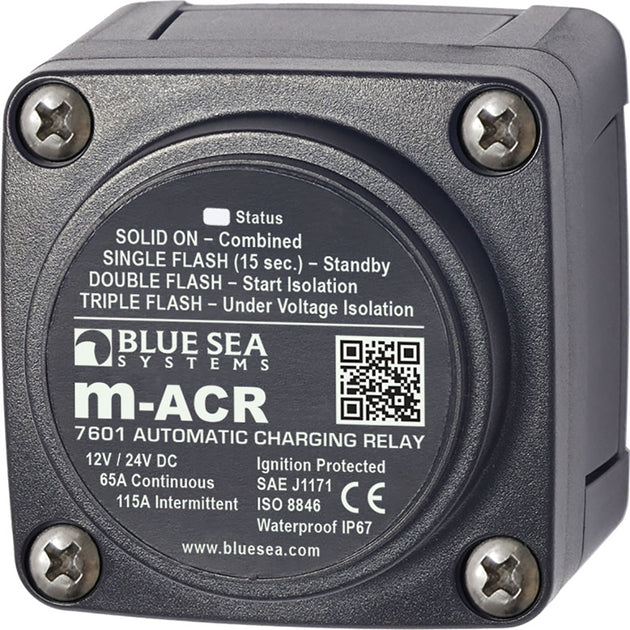 Blue Sea 7601 DC Mini ACR Automatic Charging Relay - 65 Amp [7601] - Premium Battery Management from Blue Sea Systems - Just $137.99! Shop now at Brushy Creek Marine
