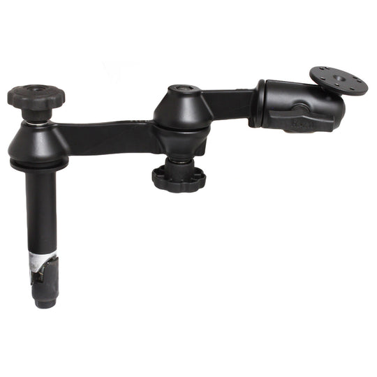 RAM Mount Double Swing Arm w/4" Male Tele-Pole - No Female [RAM-VP-SW1-4] - Premium Swing Arm Mounts from RAM Mounting Systems - Just $125.49! Shop now at Brushy Creek Marine