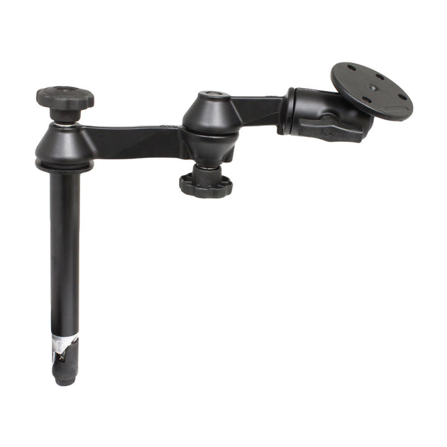 RAM Mount Double Swing Arm w/8" Male Tele-Pole - 3.68" Base [RAM-VP-SW1-8-240] - Premium Swing Arm Mounts from RAM Mounting Systems - Just $143.49! Shop now at Brushy Creek Marine