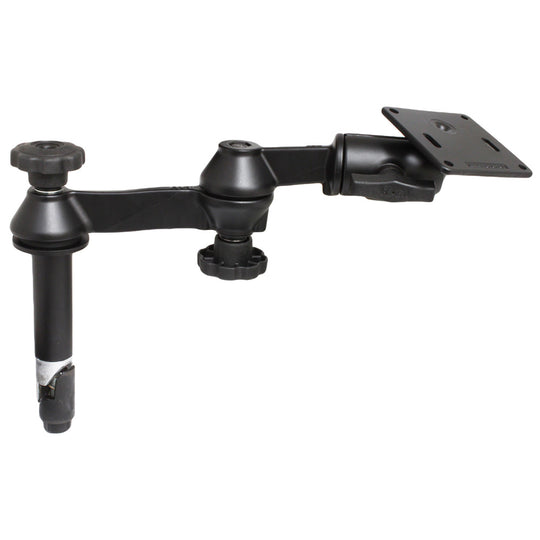 RAM Mount Double Swing Arm w/4" Male & No Female Tele-Pole - VESA Plate [RAM-VP-SW1-4-2461] - Premium Swing Arm Mounts from RAM Mounting Systems - Just $137.99! Shop now at Brushy Creek Marine