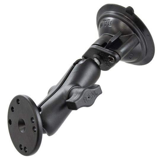 RAM Mount Twist Lock Suction Cup w/Round Base Adapter [RAM-B-166-202U] - Premium Suction Cup Mounts from RAM Mounting Systems - Just $45.49! Shop now at Brushy Creek Marine