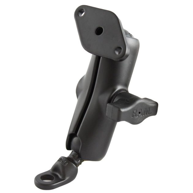 RAM Mount 9mm Angled Base w/Double Socket Arm & Diamond Adapter [RAM-B-180U] - Premium Motorcycle Mounts from RAM Mounting Systems - Just $36.99! Shop now at Brushy Creek Marine