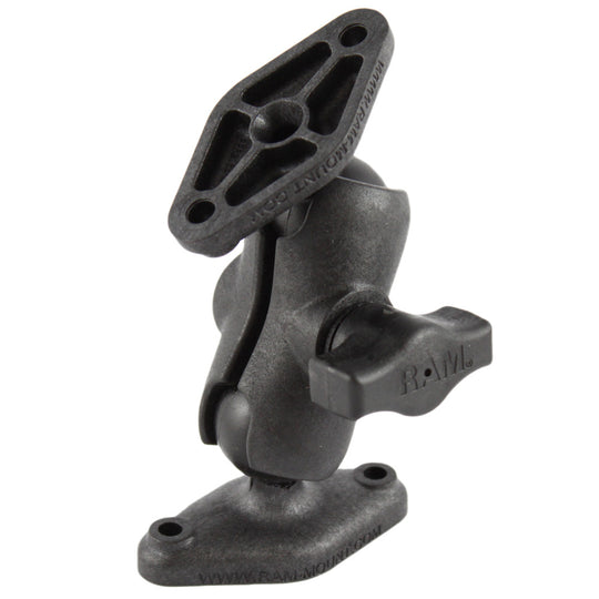 RAM Mount Composite Short Socket Arm w/2 Diamond Bases [RAP-B-102U-A] - Premium Surface Mount from RAM Mounting Systems - Just $20.49! Shop now at Brushy Creek Marine