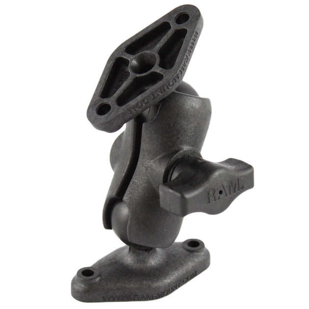 RAM Mount Composite Short Socket Arm w/2 Diamond Bases [RAP-B-102U-A] - Premium Surface Mount from RAM Mounting Systems - Just $19.99! Shop now at Brushy Creek Marine
