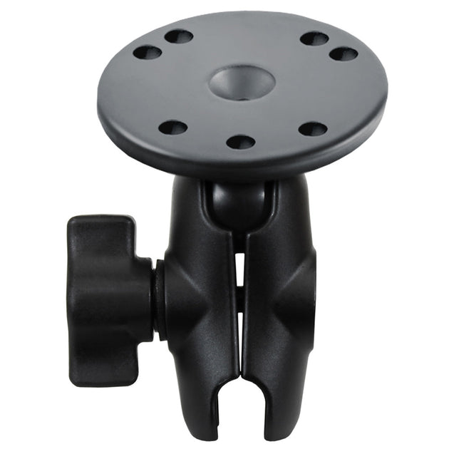 RAM Mount Short Double Socket Arm w/2.5" Round Base [RAM-B-103U-A] - Premium Surface Mount from RAM Mounting Systems - Just $23.99! Shop now at Brushy Creek Marine