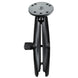 RAM Mount Long Double Socket Arm w/2.5" Round Base [RAM-B-103U-C] - Premium Surface Mount from RAM Mounting Systems - Just $34.99! Shop now at Brushy Creek Marine