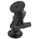 RAM Mount 1.5" Ball Mount w/Short Double Socket Arm & 2/2.5" Round Bases [RAM-101U-B] - Premium Surface Mount from RAM Mounting Systems - Just $55.99! Shop now at Brushy Creek Marine