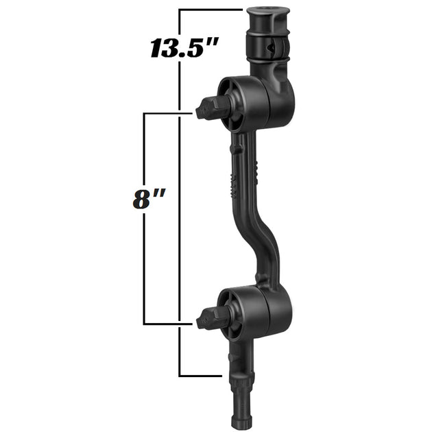 RAM Mount Adjustable Adapt-a-Post 13.5" Extension Arm [RAP-114-APB2U] - Premium Fishing Rod Holders from RAM Mounting Systems - Just $29.49! Shop now at Brushy Creek Marine