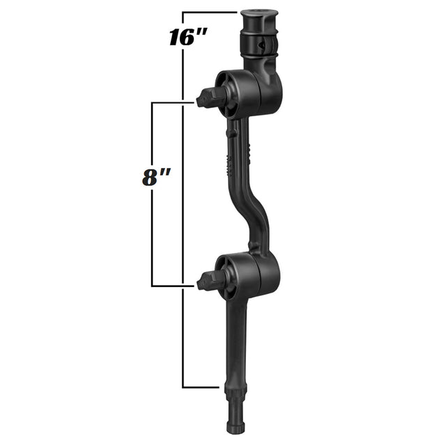 RAM Mount Adjustable Adapt-a-Post 16" Extension Arm [RAP-114-APB3U] - Premium Fishing Rod Holders from RAM Mounting Systems - Just $30.99! Shop now at Brushy Creek Marine