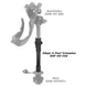 RAM Mount Adapt-A-Post 9" Extension Pole [RAP-114-EX6] - Premium Kayak Mounts from RAM Mounting Systems - Just $20.49! Shop now at Brushy Creek Marine