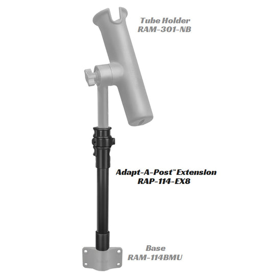 RAM Mount Adapt-a-Post 11" Extension Pole [RAP-114-EX8] - Premium Kayak Mounts from RAM Mounting Systems - Just $16.49! Shop now at Brushy Creek Marine