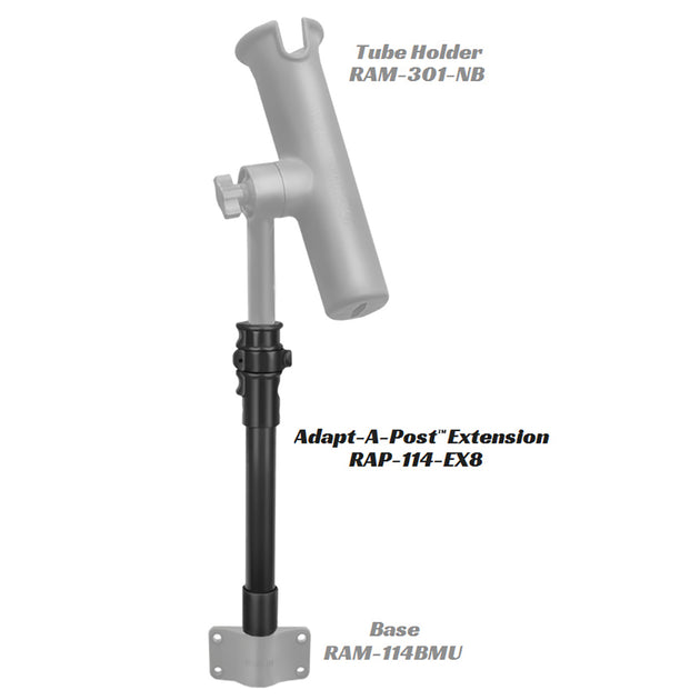 RAM Mount Adapt-a-Post 11" Extension Pole [RAP-114-EX8] - Premium Kayak Mounts from RAM Mounting Systems - Just $16.49! Shop now at Brushy Creek Marine
