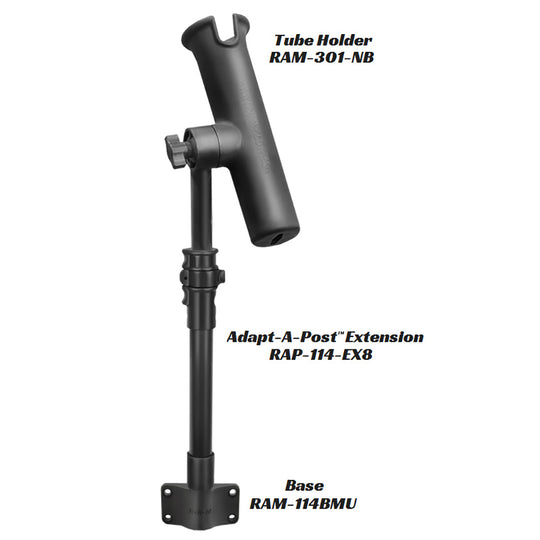 RAM Mount Adapt-a-Post 11" Extension Pole [RAP-114-EX8] - Premium Kayak Mounts from RAM Mounting Systems - Just $16.49! Shop now at Brushy Creek Marine