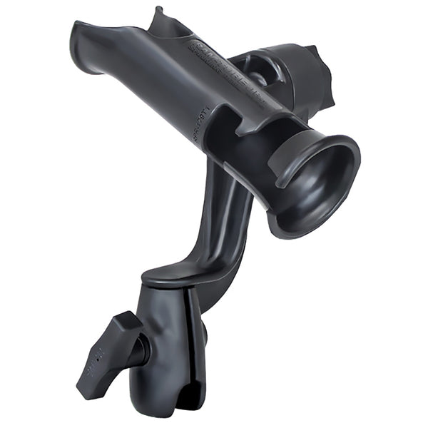RAM Tube Jr. Fishing Rod Holder with RAM-ROD Revolution Ratchet/Socket System (Base NOT Included) [RAP-390-RB-NBU] - Premium Fishing Rod Holders from RAM Mounting Systems - Just $29.49! Shop now at Brushy Creek Marine