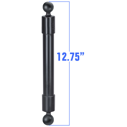 RAM Mount 12.75" Long Extension Pole w/2 1" Balls [RAP-BB-230-14U] - Premium Kayak Mounts from RAM Mounting Systems - Just $17.49! Shop now at Brushy Creek Marine