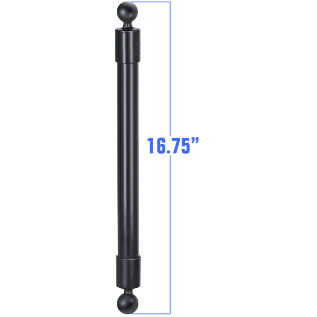RAM Mount 16.75" Long Extension Pole with 2 1" Diameter Ball Ends [RAP-BB-230-18U] - Premium Kayak Mounts from RAM Mounting Systems - Just $24.99! Shop now at Brushy Creek Marine