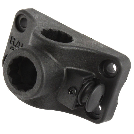 RAM Mount RAM-ROD Combination Bulkhead/Flat Surface Base w/Plunger f/Spline Posts [RAM-114BMPU] - Premium Fishing Rod Holders from RAM Mounting Systems - Just $11.49! Shop now at Brushy Creek Marine