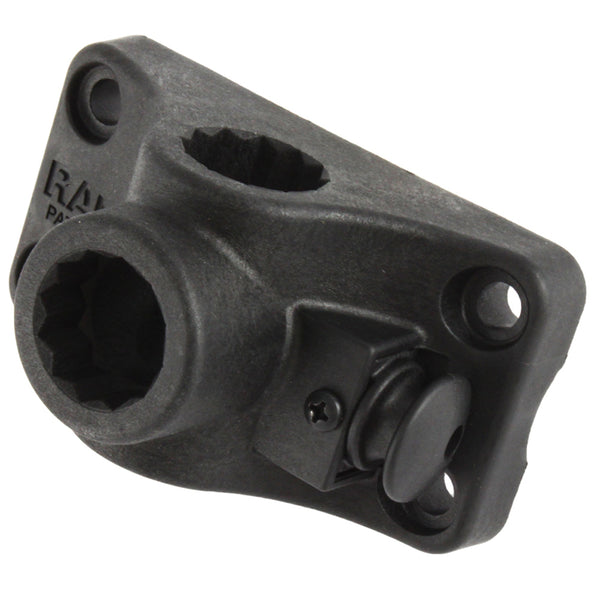 RAM Mount RAM-ROD Combination Bulkhead/Flat Surface Base w/Plunger f/Spline Posts [RAM-114BMPU] - Premium Fishing Rod Holders from RAM Mounting Systems - Just $11.49! Shop now at Brushy Creek Marine