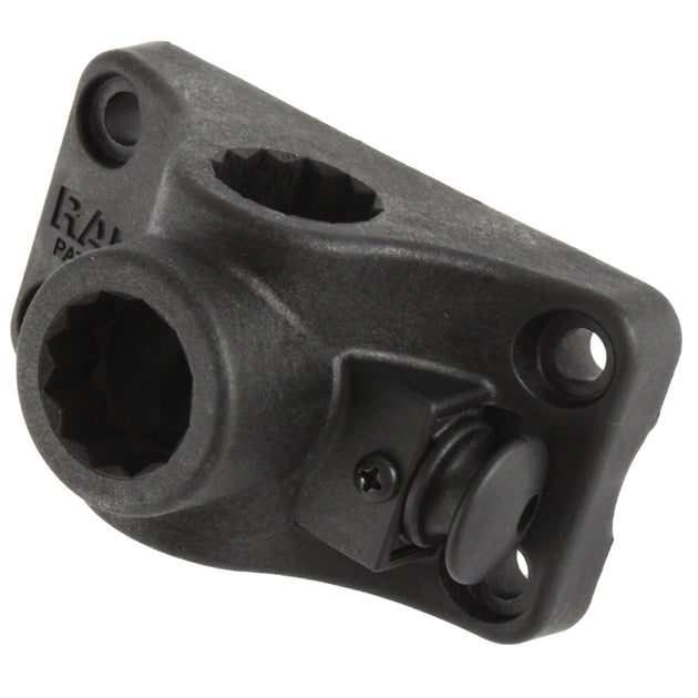 RAM Mount RAM-ROD Combination Bulkhead/Flat Surface Base w/Plunger f/Spline Posts [RAM-114BMPU] - Premium Fishing Rod Holders from RAM Mounting Systems - Just $11.49! Shop now at Brushy Creek Marine