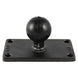 RAM Mount 2" x 4" Rectangle Base w/1.5" Ball [RAM-202U-24] - Premium C Size from RAM Mounting Systems - Just $25.49! Shop now at Brushy Creek Marine