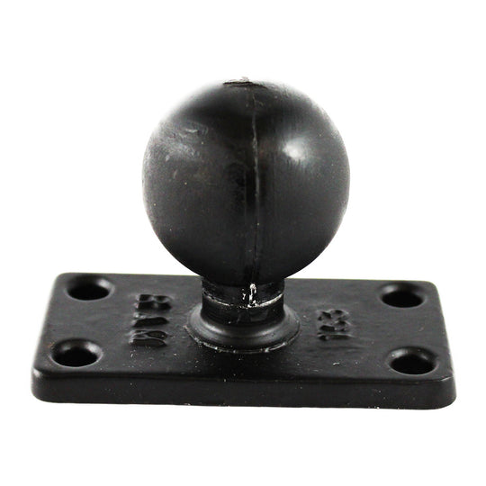 RAM Mount 1.5" x 3" Rectangle Base w/1.5" Ball [RAM-202U-153] - Premium C Size from RAM Mounting Systems - Just $16.99! Shop now at Brushy Creek Marine