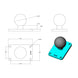 RAM Mount 2" x 3" Rectangle Base w/1.5" Ball [RAM-202U-23] - Premium C Size from RAM Mounting Systems - Just $24.99! Shop now at Brushy Creek Marine