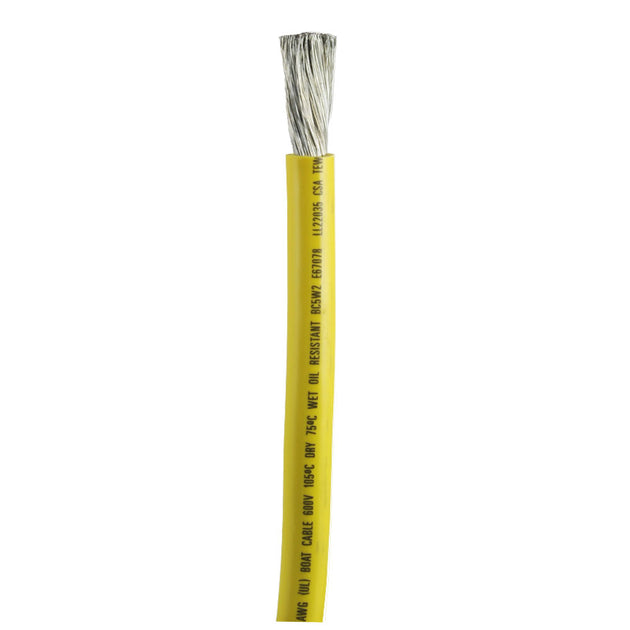 Ancor Yellow 2/0 AWG Battery Cable - Sold By The Foot [1179-FT] - Premium Wire from Ancor - Just $9.99! Shop now at Brushy Creek Marine