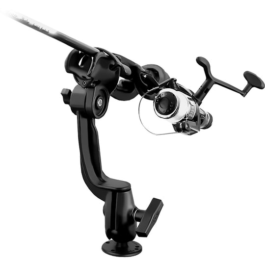 RAM Mount RAM-ROD 2000 Fishing Rod Holder w/RAM-ROD Revolution Ratchet/Socket System & Round Flat Surface Base [RAM-114-RBU] - Premium Rod Holders from RAM Mounting Systems - Just $41.99! Shop now at Brushy Creek Marine