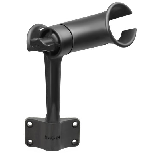 RAM Mount RAM Tube Jr. Fishing Rod Holder w/Standard 6" Length Post Spline & Bulkhead Mounting Base [RAP-390-BU] - Premium Rod Holders from RAM Mounting Systems - Just $24.99! Shop now at Brushy Creek Marine