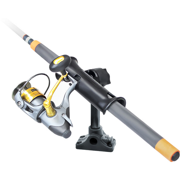 RAM Mount RAM Tube Jr. Fishing Rod Holder, Standard 6" Length Post Spline & Combo Bulkhead/Flat Surface Base w/Plunger [RAP-390-BMPU] - Premium Rod Holders from RAM Mounting Systems - Just $29.99! Shop now at Brushy Creek Marine