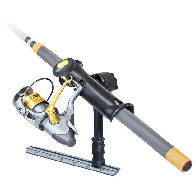 RAM Mount Ram Tube Jr. Rod Holder w/ 6" Post & Adapt-A-Post Track Mounting Base [RAP-390-AAPU] - Premium Rod Holders from RAM Mounting Systems - Just $30.99! Shop now at Brushy Creek Marine