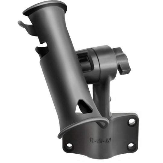 RAM Mount RAM Tube Jr. Fishing Rod Holder w/Short 4" Length Post Spline & Bulkhead Mounting Base [RAP-390-SBU] - Premium Rod Holders from RAM Mounting Systems - Just $23.49! Shop now at Brushy Creek Marine