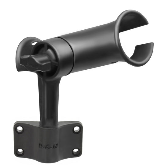 RAM Mount RAM Tube Jr. Fishing Rod Holder w/Short 4" Length Post Spline & Bulkhead Mounting Base [RAP-390-SBU] - Premium Rod Holders from RAM Mounting Systems - Just $23.49! Shop now at Brushy Creek Marine