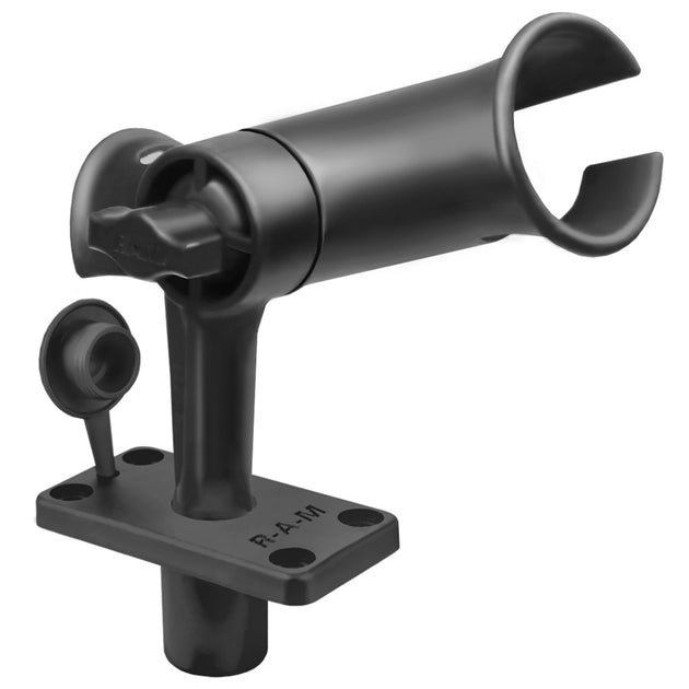 RAM Mount RAM Tube Jr. Rod Holder w/Short 4" Length Post Spline & Flush Mounting Base [RAP-390-SFU] - Premium Rod Holders from RAM Mounting Systems - Just $24.49! Shop now at Brushy Creek Marine