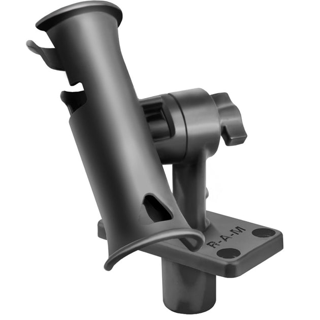 RAM Mount RAM Tube Jr. Rod Holder w/Short 4" Length Post Spline & Flush Mounting Base [RAP-390-SFU] - Premium Rod Holders from RAM Mounting Systems - Just $24.49! Shop now at Brushy Creek Marine