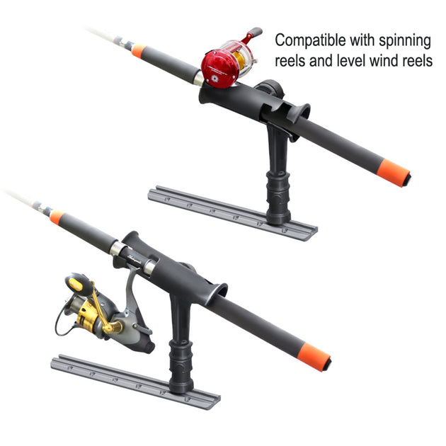 RAM Mount RAM Tube Jr. Rod Holder w/ 4" Post & Adapt-A-Post Track Mounting Base [RAP-390-SAAPU] - Premium Rod Holders from RAM Mounting Systems - Just $28.99! Shop now at Brushy Creek Marine