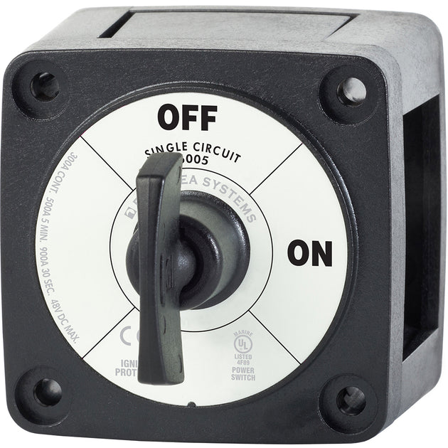 Blue Sea 6005200 Battery Switch Single Circuit ON-OFF - Black [6005200] - Premium Battery Management from Blue Sea Systems - Just $44.99! Shop now at Brushy Creek Marine