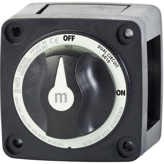 Blue Sea 6010200 Battery Switch Dual Circuit - Black [6010200] - Premium Battery Management from Blue Sea Systems - Just $90.99! Shop now at Brushy Creek Marine