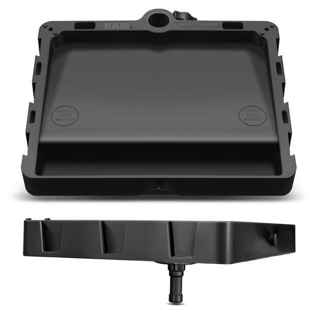 RAM Mount STACK-N-STOW Bait Board w/3" Post & Spline [RAP-395-PU] - Premium Accessories from RAM Mounting Systems - Just $46.49! Shop now at Brushy Creek Marine